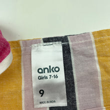 Load image into Gallery viewer, Girls Anko, cotton / linen summer top, GUC, size 9,  