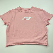 Load image into Gallery viewer, Girls Coca-Cola, stretchy cropped t-shirt / top, GUC, size 10,  