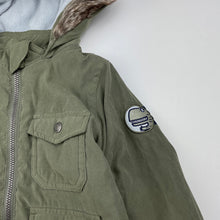Load image into Gallery viewer, Boys Target, khaki hooded jacket / coat, dinosaur, GUC, size 1,  