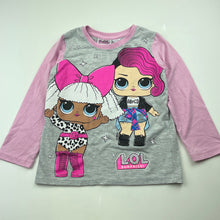 Load image into Gallery viewer, Girls LOL Surprise, long sleeve pyjama top, pilling, FUC, size 5,  