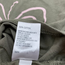 Load image into Gallery viewer, Girls Anko, khaki cotton t-shirt / top, butterfly, GUC, size 5,  
