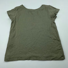 Load image into Gallery viewer, Girls Anko, khaki cotton t-shirt / top, butterfly, GUC, size 5,  