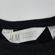 Load image into Gallery viewer, Girls H&amp;M, Disney Mickey &amp; Minnie stretchy long sleeve top, FUC, size 3-4,  