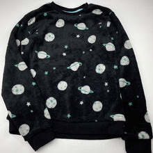 Load image into Gallery viewer, unisex Anko, fleece winter pyjama top, planets, GUC, size 16,  