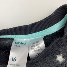 Load image into Gallery viewer, unisex Anko, fleece winter pyjama top, planets, GUC, size 16,  