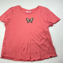 Load image into Gallery viewer, Girls Mango, cotton t-shirt / top, butterfly, GUC, size 12,  
