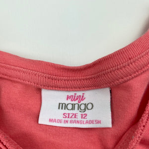 Girls Mango, cotton t-shirt / top, butterfly, GUC, size 12,  