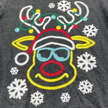 Load image into Gallery viewer, Boys B&amp;L, grey cotton Christmas t-shirt / top, EUC, size 6,  