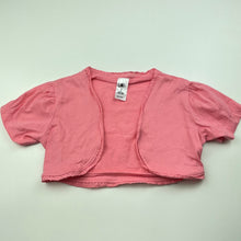 Load image into Gallery viewer, Girls H&amp;T, lightweight cotton bolero cardigan / top, GUC, size 7,  