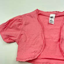 Load image into Gallery viewer, Girls H&amp;T, lightweight cotton bolero cardigan / top, GUC, size 7,  
