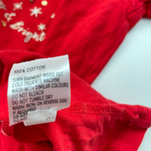 Load image into Gallery viewer, Girls Anko, red cotton Christmas t-shirt / top, GUC, size 8,  