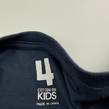 Load image into Gallery viewer, Boys Cotton On, blue cotton t-shirt / top, GUC, size 4,  