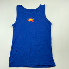 Load image into Gallery viewer, Boys Brilliant Basics, blue stretchy singlet top, GUC, size 6-8,  