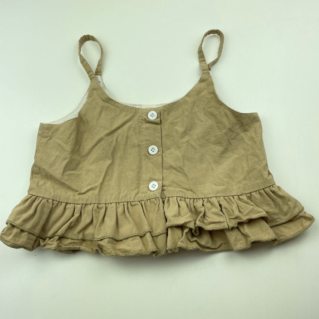 Girls SHEIN, ruffle summer top, GUC, size 6,  