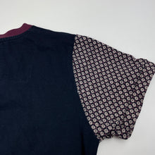 Load image into Gallery viewer, Boys PLOT, navy floral stretchy t-shirt / top, GUC, size 5,  