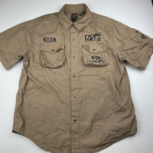 Load image into Gallery viewer, Boys Piping Hot, lightweight cotton short sleeve shirt, poppers, GUC, size 14,  