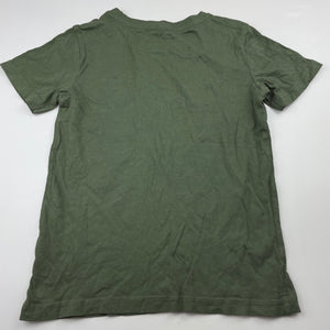 Boys Anko, khaki cotton t-shirt / top, GUC, size 7,  