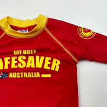 Load image into Gallery viewer, unisex Australian for Life, long sleeve rashie / swim top, EUC, size 2,  