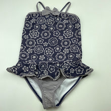 Load image into Gallery viewer, Girls Target, navy &amp; white swim one-piece, FUC, size 6,  