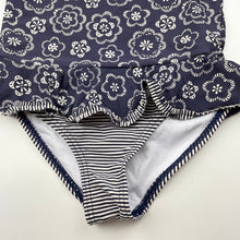 Load image into Gallery viewer, Girls Target, navy &amp; white swim one-piece, FUC, size 6,  