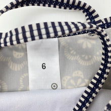 Load image into Gallery viewer, Girls Target, navy &amp; white swim one-piece, FUC, size 6,  