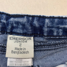 Load image into Gallery viewer, Girls Emerson, lightweight stretch denim shorts, adjustable, GUC, size 2,  