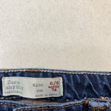 Load image into Gallery viewer, Boys Zara, lined denim jeans, adjustable, GUC, size 0,  