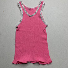 Load image into Gallery viewer, Girls Bonds, pink ribbed cotton singlet top, GUC, size 00,  