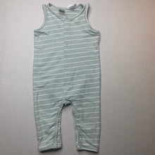 Load image into Gallery viewer, unisex Baby Berry, striped stretchy romper, FUC, size 0,  