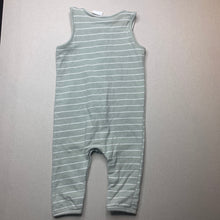 Load image into Gallery viewer, unisex Baby Berry, striped stretchy romper, FUC, size 0,  