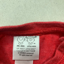 Load image into Gallery viewer, Boys Target, Mr Men Mr Loud red t-shirt / top, GUC, size 1,  