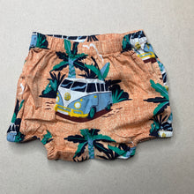 Load image into Gallery viewer, unisex Peter Alexander, lightweight cotton shorts, elasticated, combi van, EUC, size 0000,  