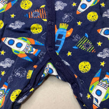 Load image into Gallery viewer, unisex Dymples, cotton coverall / romper, space, FUC, size 0000,  