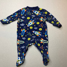 Load image into Gallery viewer, unisex Dymples, cotton coverall / romper, space, FUC, size 0000,  