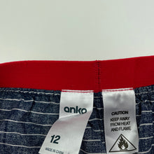 Load image into Gallery viewer, Boys Anko, lightweight cotton Christmas pyjama shorts, GUC, size 12,  