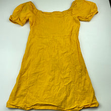 Load image into Gallery viewer, Girls Anko, yellow cotton casual dress, EUC, size 12, L: 68cm
