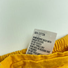 Load image into Gallery viewer, Girls Anko, yellow cotton casual dress, EUC, size 12, L: 68cm