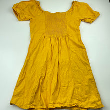 Load image into Gallery viewer, Girls Anko, yellow cotton casual dress, EUC, size 12, L: 68cm