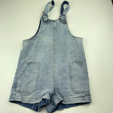 Girls Breakers, blue denim overalls / shortalls, GUC, size 7,  