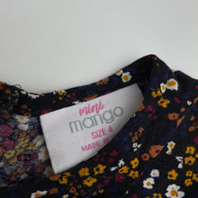 Load image into Gallery viewer, Girls Mango, lightweight floral long sleeve dress, GUC, size 4, L: 53cm