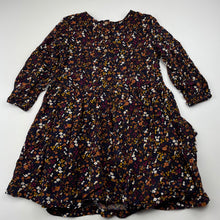 Load image into Gallery viewer, Girls Mango, lightweight floral long sleeve dress, GUC, size 4, L: 53cm