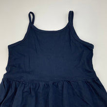 Load image into Gallery viewer, Girls Anko, navy cotton casual summer dress, GUC, size 4, L: 54cm