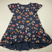 Load image into Gallery viewer, Girls Anko, floral cotton casual dress, GUC, size 4, L: 48cm at front