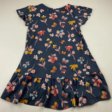 Load image into Gallery viewer, Girls Anko, floral cotton casual dress, GUC, size 4, L: 48cm at front