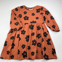 Load image into Gallery viewer, Girls Mango, floral long sleeve casual dress, GUC, size 4, L: 54cm