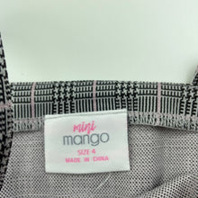Load image into Gallery viewer, Girls Mango, checked jumpsuit, Inside leg: 41cm, GUC, size 4,  