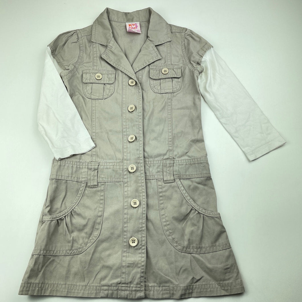 Girls Kids Stuff, cotton casual dress, GUC, size 4, L: 55cm