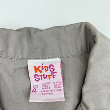 Load image into Gallery viewer, Girls Kids Stuff, cotton casual dress, GUC, size 4, L: 55cm