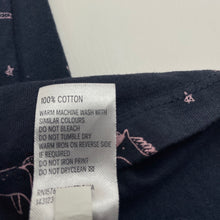 Load image into Gallery viewer, Girls Anko, navy cotton casual dress, unicorns, GUC, size 7, L: 63cm
