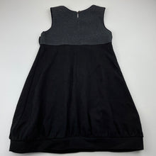 Load image into Gallery viewer, Girls Origami, black &amp; grey party dress, sequins, EUC, size 5, L: 59cm